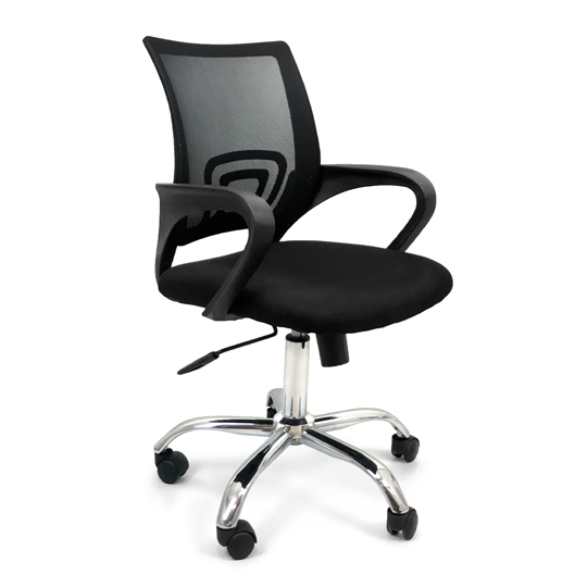 Silla Ejecutiva Ergo Leva Respaldo En Malla Y Asiento En Tela 