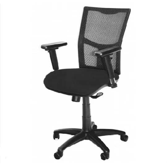 [ERGO-SI-VELA] Silla Ejecutiva Ergo Vela Respaldo En Malla Y Asiento En Tela