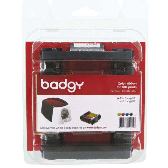 Ribbon Color Ymcko Para 100 Impresiones Badgy