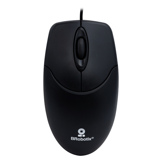 Mouse Usb Brobotix Alambrico Negro K1
