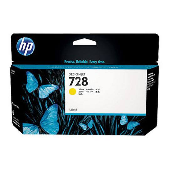 Hp 728 130-Ml Yellow Designjet Ink Ca