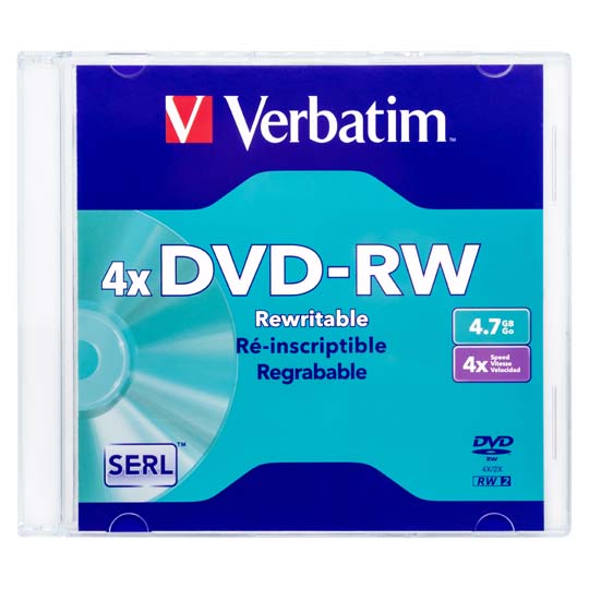 Disco Verbatim Dvd-Rw 4.7Gb 4X Individua
