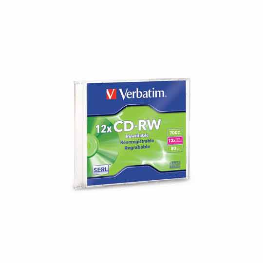 Disco Verbatim Cd-Rw 12X Alta Velocidadi
