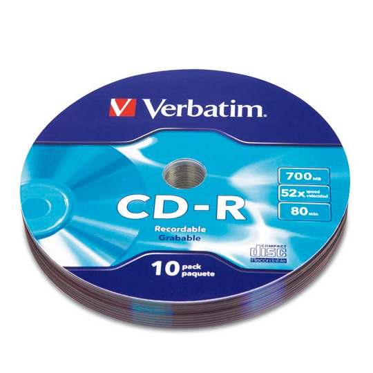 [VER-DIS-96250C] Disco Verbatim Cd-R 52X 700Mb Torre 10 P