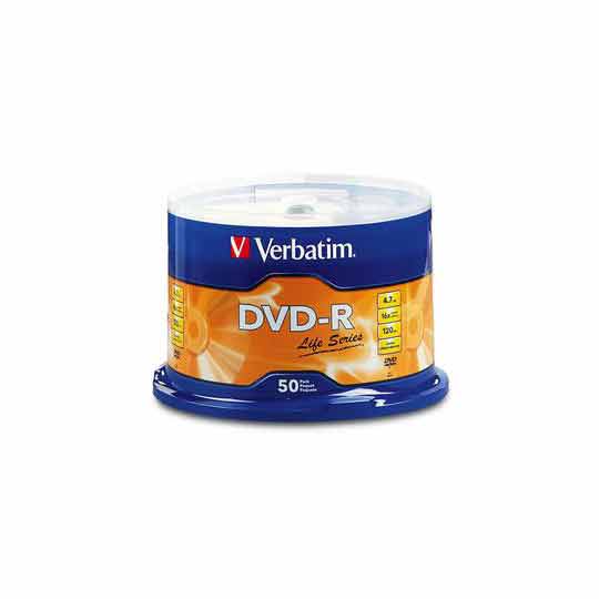 Disco Verbatim Dvd-R 16X Con 50 Pzas