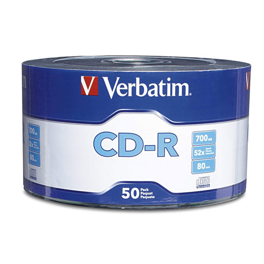 Disco Verbatim Cd-R 80Min 700Mb 52X Torre 50 Piezas