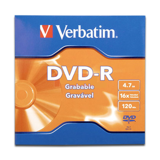 Disco Verbatim Dvd-R 16X 4.7Gb Sobre Ind