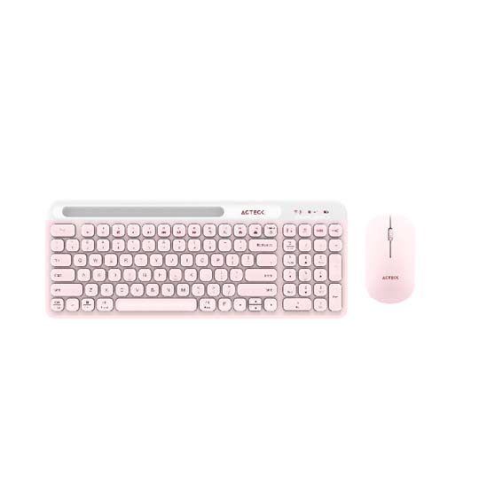 Kit Teclado Y Mouse Acteck InalÃ¡mbrico Creator Virtuos Silk  Mk720 Color Rosa