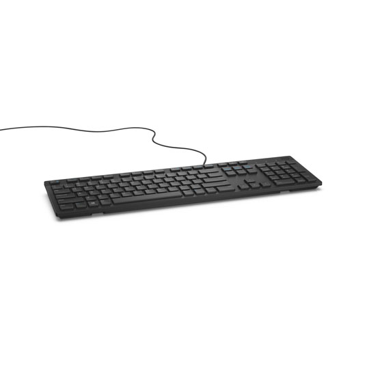 Teclado Dell, Usb, Negro, Alámbrico, En