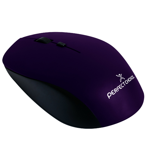 Mouse Perfect Choice InalÃ¡mbrico Root Pro, Morado