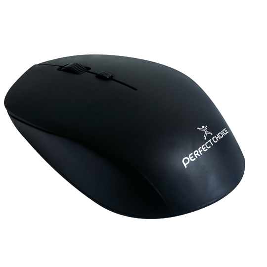 Mouse Perfect Choice Inalámbrico Root Pro, Negro