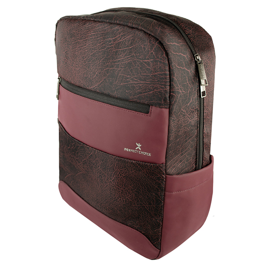 Mochila Perfect Choice Para Laptop De 17 pulgadas color vino
