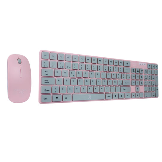 Kit Teclado Y Mouse Perfect Choice Inalámbrico Rosa