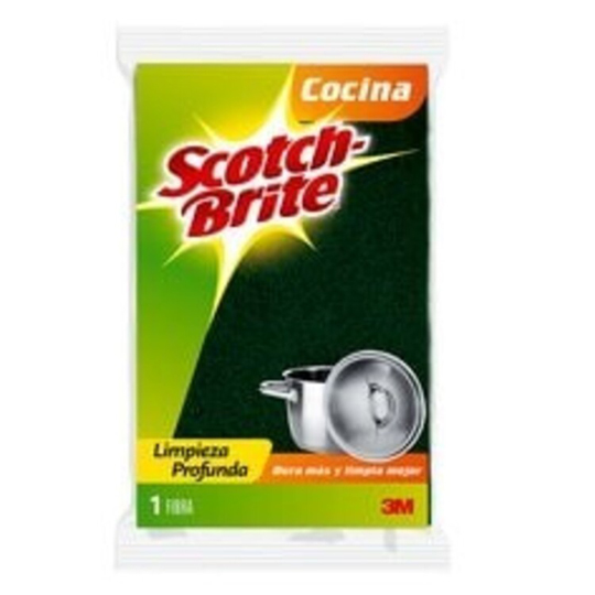 Fibra Verde Scotch-Brite 3M TamaÃ±o Grande  (150X10.7X120 Mm)