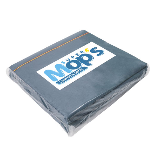 Franela Super Mops Color Gris Paquete Con 6 Piezas