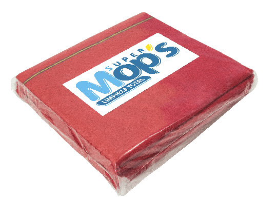 Franela Super Mops Color Rojo Paquete Con 6 Piezas