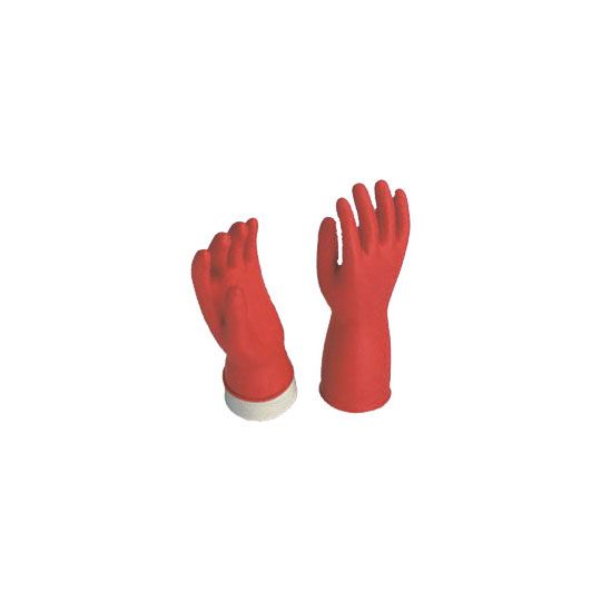 Guantes De Hule Adex Color Rojo, N. 8
