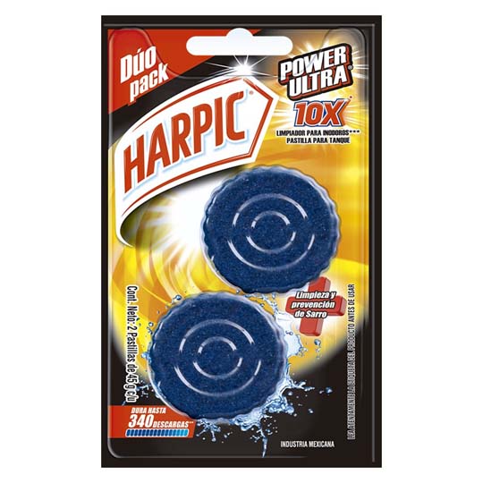 Harpic Pastilla Azul Duo Pack Blister Co