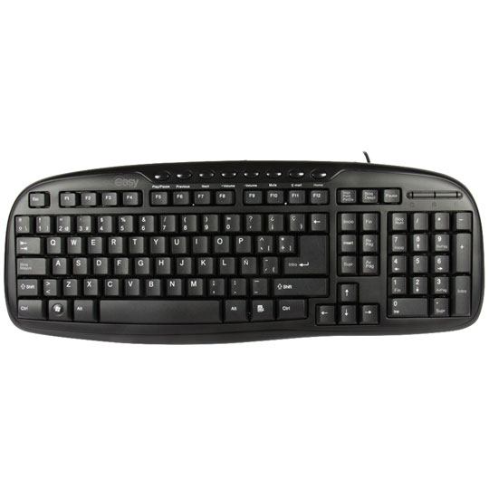 Teclado Perfect Choice Multimedia Negro