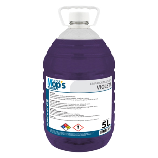 Limpiador Multiusos Super Mops Violeta 5Lt
