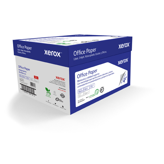 Papel Azul Oficio Xerox 97% Blancura 75Gr
