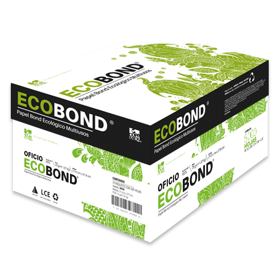[COP-PAP-ECOBOFI] Papel Bond Ecologico Ecobond Oficio Blancura 93% 75 Gr