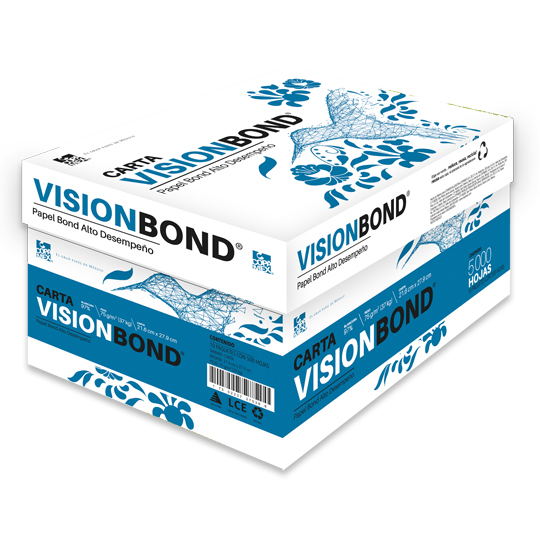[COP-PAP-VISIONC] Papel Bond Vision Carta Blancura 97% 75Gr