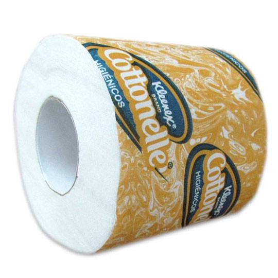 Papel Higiénico Blanco Kleenex Cottonell 540 Hjs Sencillas,Colchon C/ 72 Rollos
