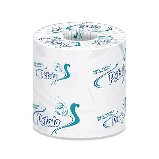 Papel Higiénico Blanco Petalo, Colchon Con 96 Rollos 260 Hjs Dobles 