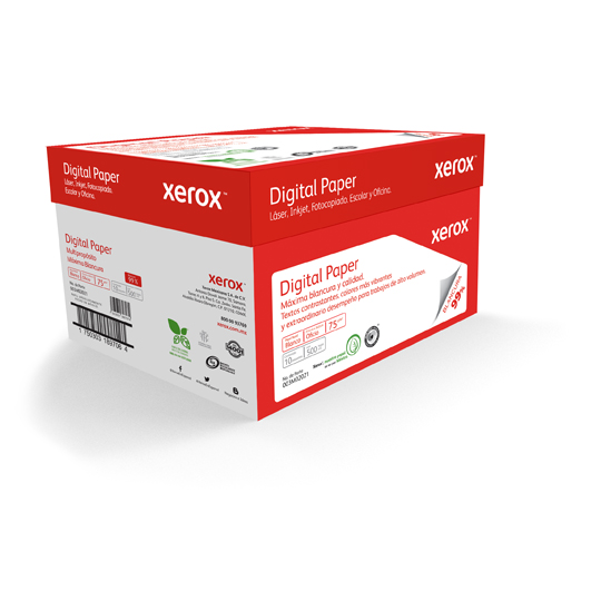 Papel Rojo Oficio Xerox 99% Blancura 75G