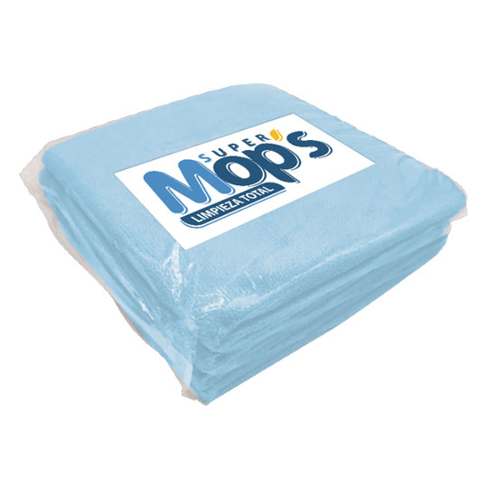 PaÃ±o De Micro Fibra Color Azul,6 Piezas