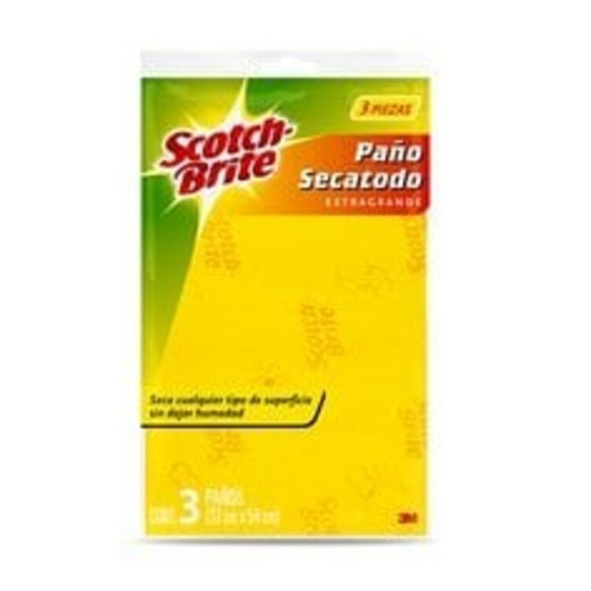 Paño Secatodo 3 Pzas Scotch-Brite 3M De