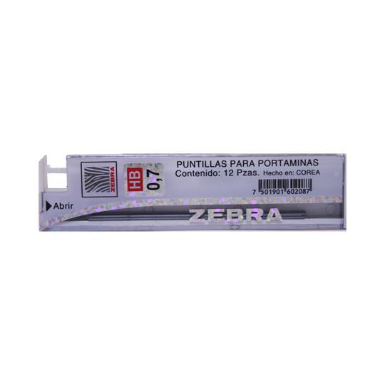 [ZEB-MIN-0901] Puntillas De Grafito Hb Zebra Punto 0.7