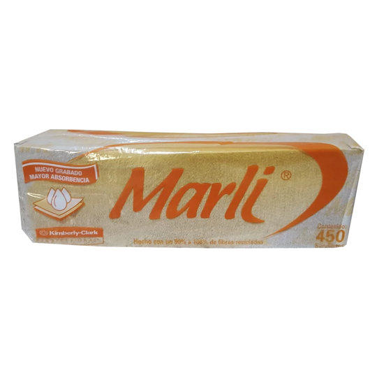 Servilletas Blancas Marli Caja Con 12 Paquetes De 450 Servilletas
