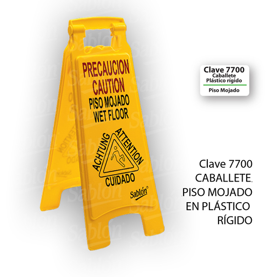 Señal Caballete Piso Mojado