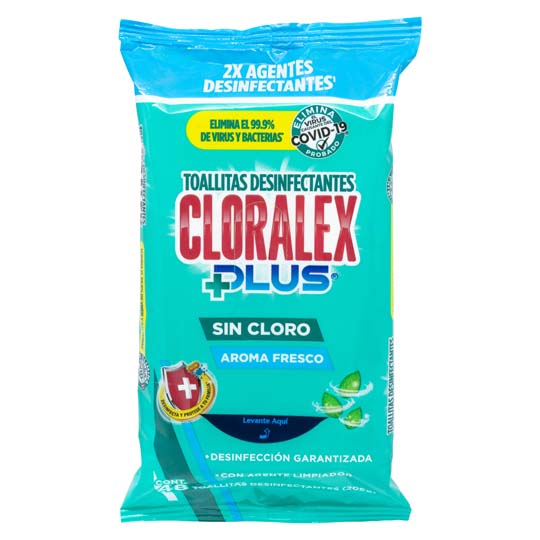 [CLX-TOALLA-48] Toallas Cloralex Desinfectantes Con 48.