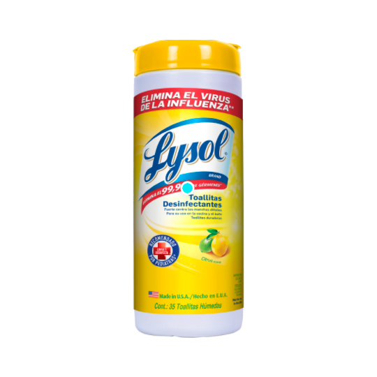 Toallas Lysol Desinfectantes Con 35
