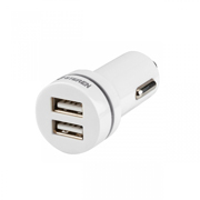 [STE-CAR-ELI862] Cargador Usb Para Auto Steren Blanco 