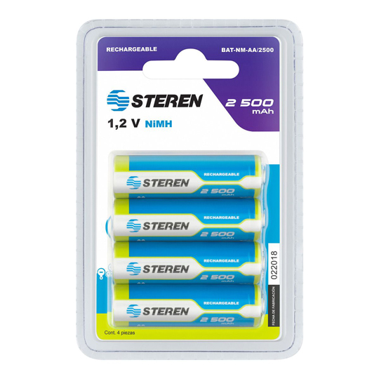 Pila Recargable Aa Steren Blister De 4 P