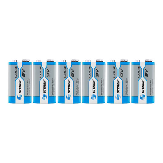 Pila Alcalina 9V Steren Blister De 6 Pil