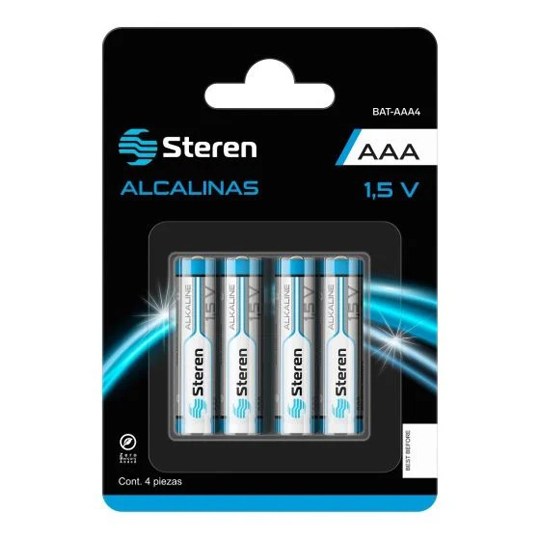 Pila Alcalina Aaa Steren Blister De 4 Pz