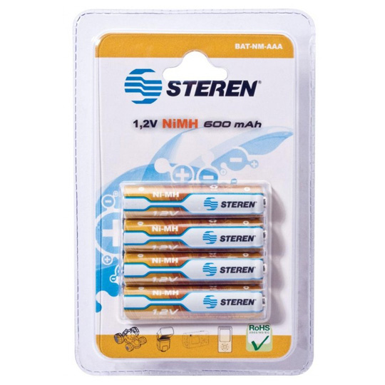 Pila Recargable Aaa Steren  Blister De 4