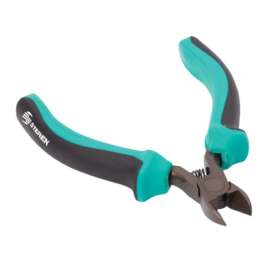 Pinza De Corte Angular Steren Verde Con Negro