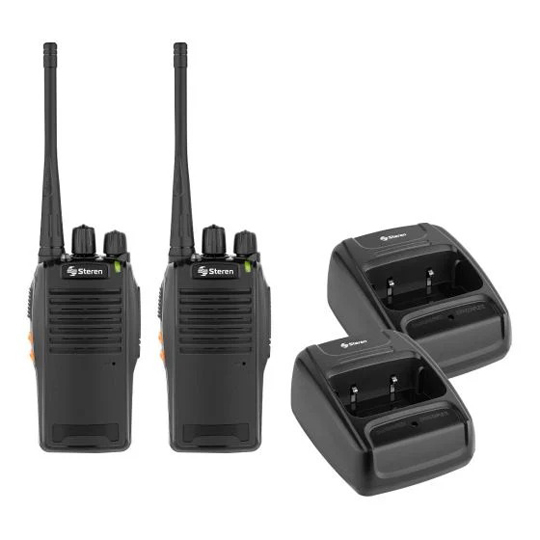 [STE-RAD-010] Radio Intercomunicador 30 Km  Steren 2 Pzas De 16 Canales 