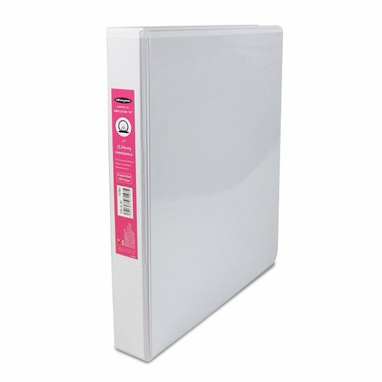 Carpeta panorama herraje O 1" ACCO color blanco, tamaño carta