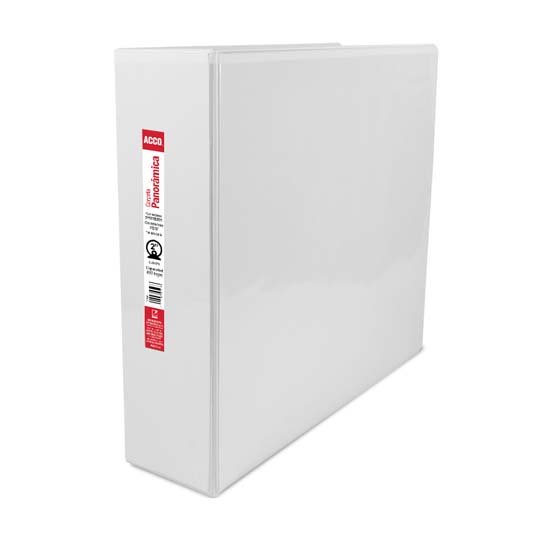 Carpeta panorama herraje 2" ACCO color blanco, tamaño carta