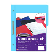Carpeta Pressboard Accopress Sh Acco Oficio Color Azul Claro Con Broche De 8 Cm, 10 Piezas