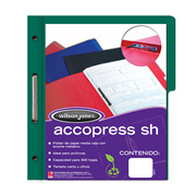 Carpeta Pressboard Accopress Sh Acco Carta Verde Obscuro Con Broche De 8 Cm, Con 10 Piezas
