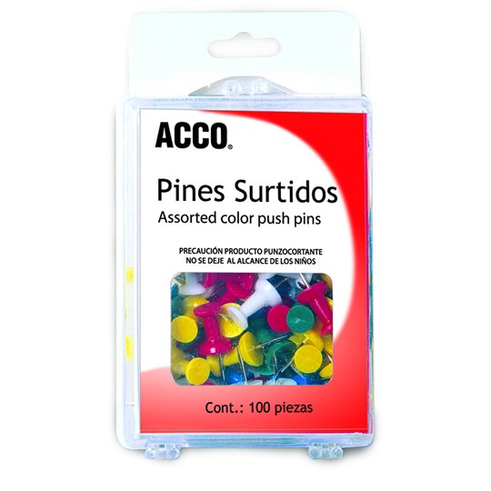 Pines De Presión Acco Colores Surtidos