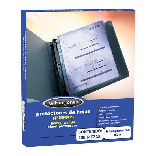 Protector De Hojas Grueso Acco Antirreflejante, TamaÃ±o Carta,100 Piezas